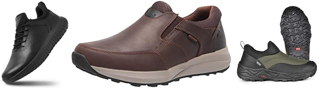 MenS Waterproof Slip On Shoes combined image