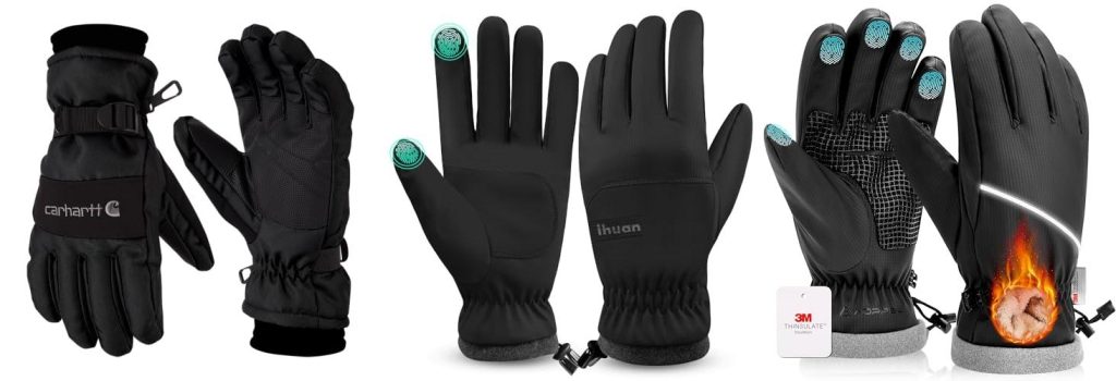 Mens Ski Gloves combined image