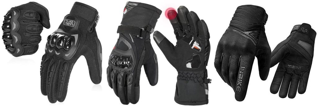 Motorbike Winter Gloves combined image