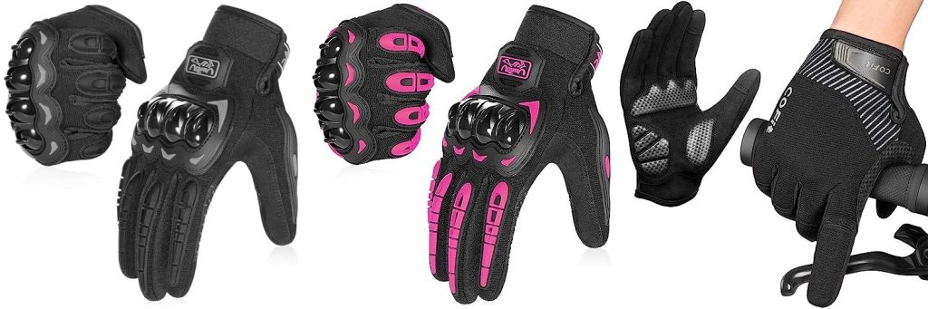 Motorcycle Gloves For Women combined image