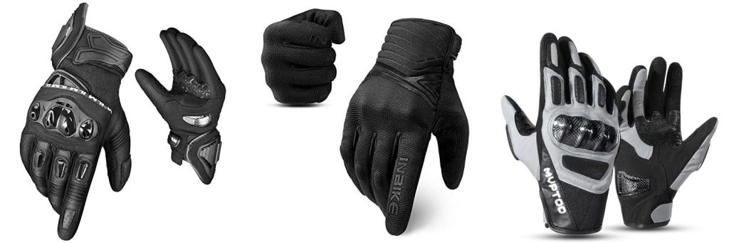 Motorcycle Gloves With Palm Sliders combined image