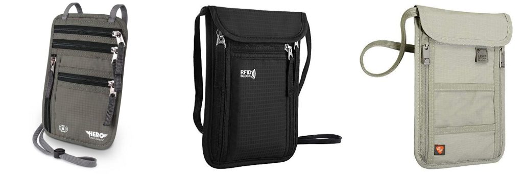Neck Wallet Passport Holder combined image