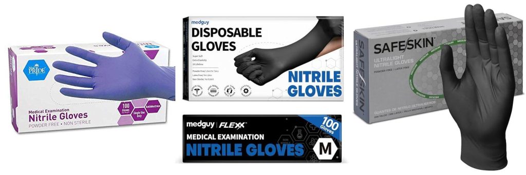 Nitrile Gloves combined image