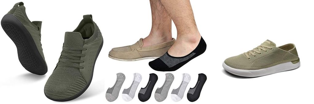 No Sock Shoes Men combined image