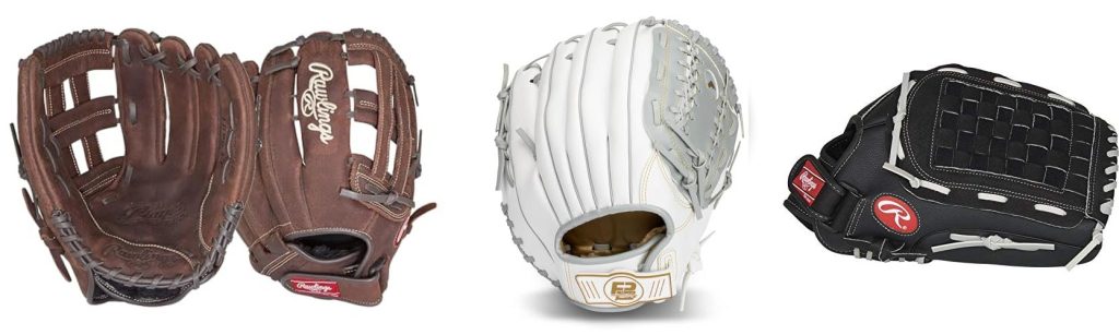 Rated Softball Gloves combined image