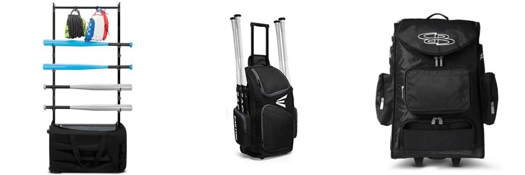 Rolling Baseball Bag combined image