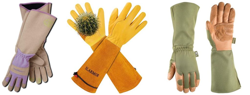 Rose Pruning Gloves combined image