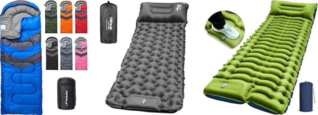 Sleeping Bag And Pad Combo combined image