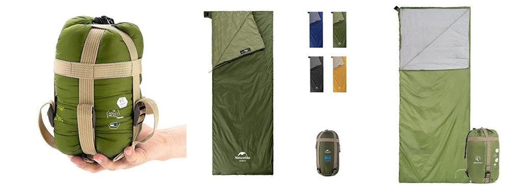 Summer Backpacking Sleeping Bag combined image