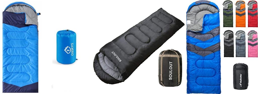 Three Season Sleeping Bag combined image