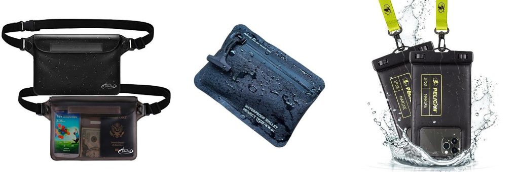 Waterproof Wallet For Snorkeling combined image