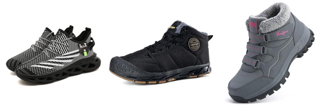Winter Jogging Shoes combined image