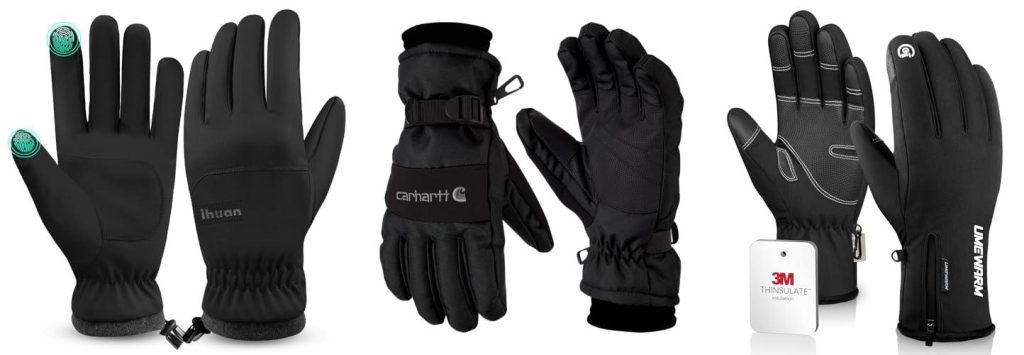 Winter Ski Gloves combined image