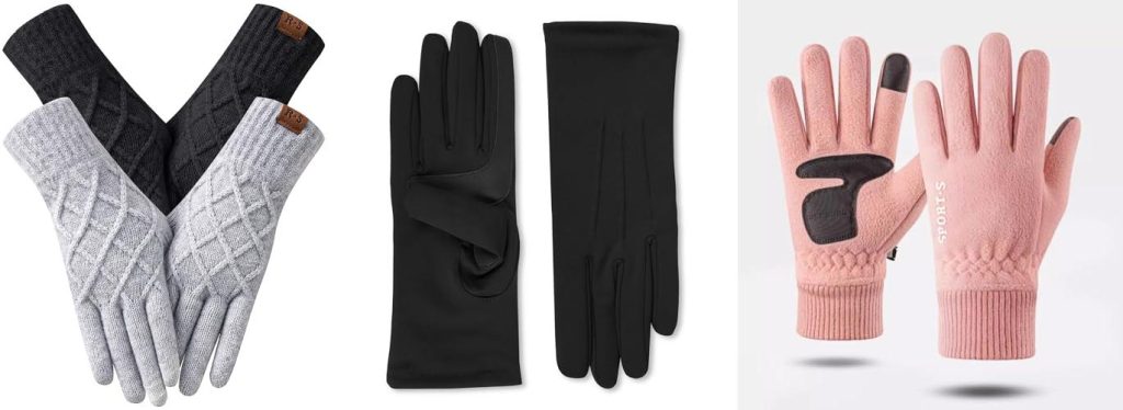 WomenS Cold Weather Gloves combined image