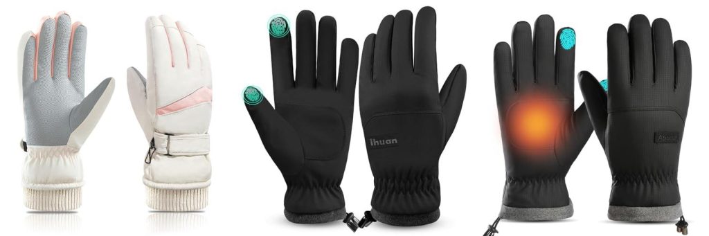 WomenS Ski Gloves combined image