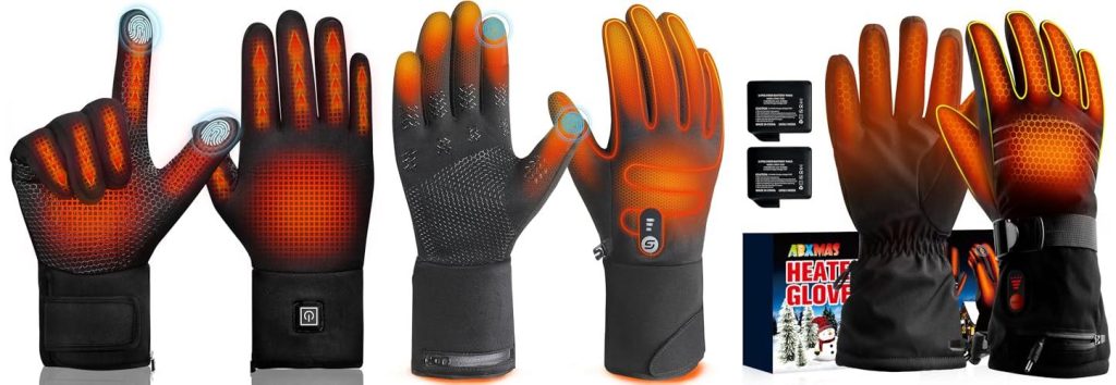 Womens Heated Gloves combined image